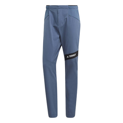 Blue - Front - Adidas Womens-Ladies Terrex Hiking Tracksuit Bottoms