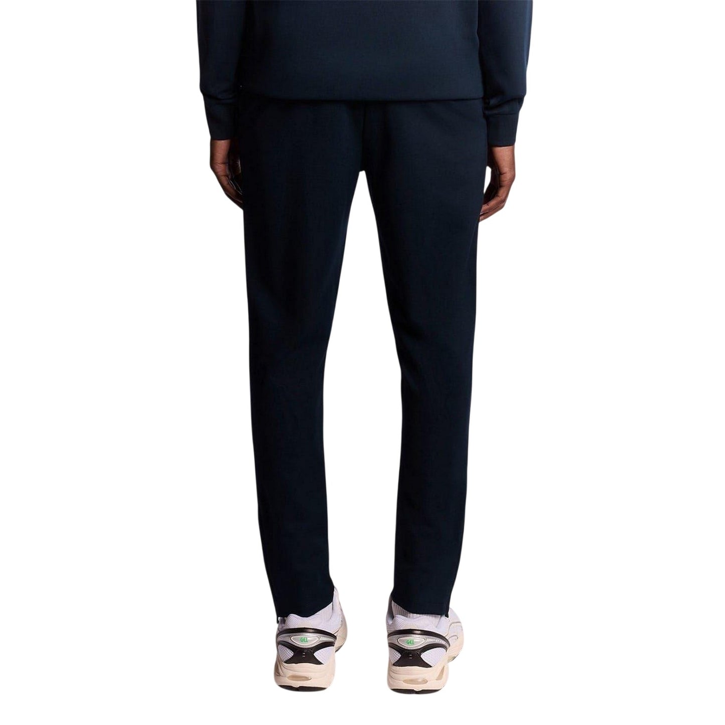 Dark Navy - Back - Lyle & Scott Mens Fleece Logo Jogging Bottoms