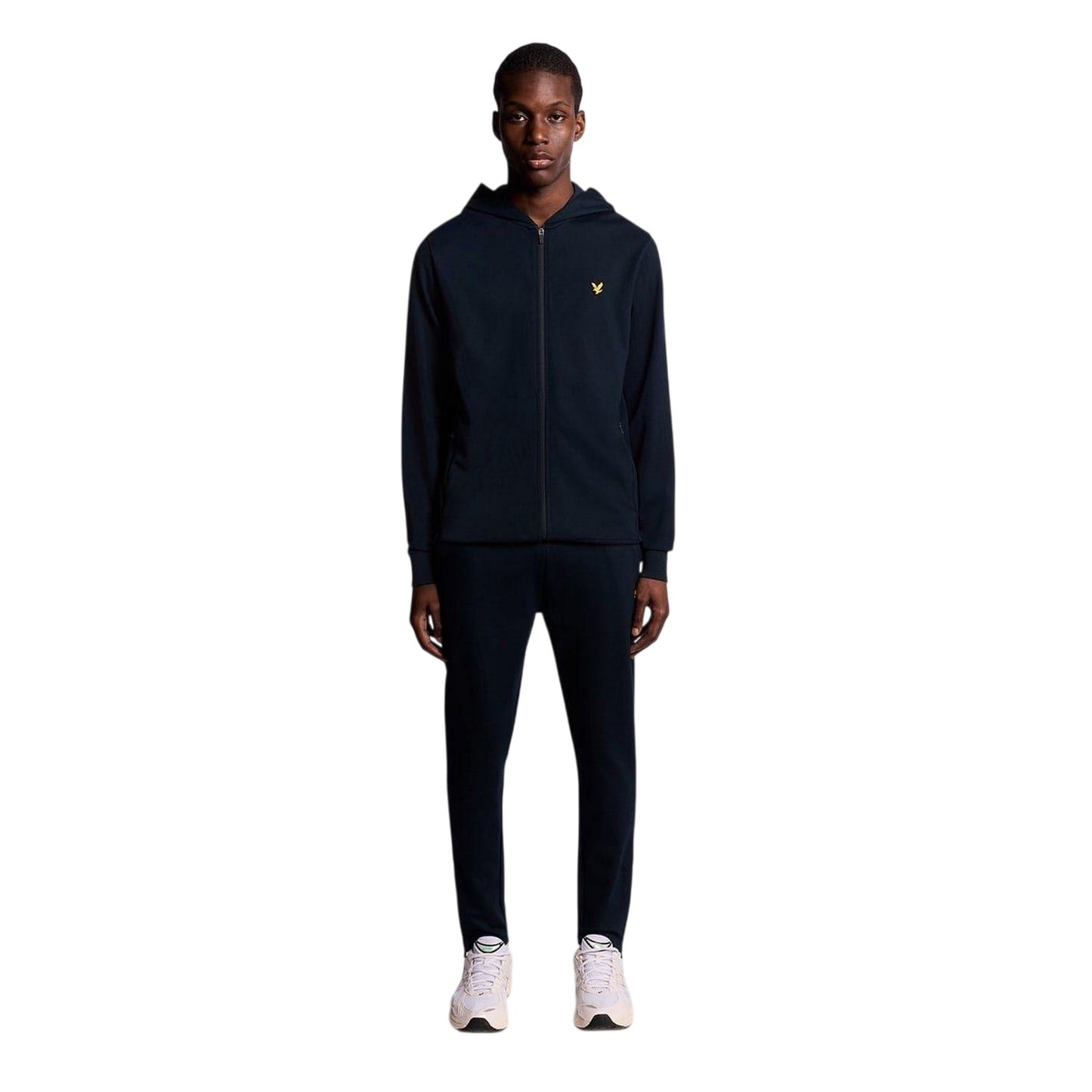 Dark Navy - Lifestyle - Lyle & Scott Mens Fleece Logo Jogging Bottoms