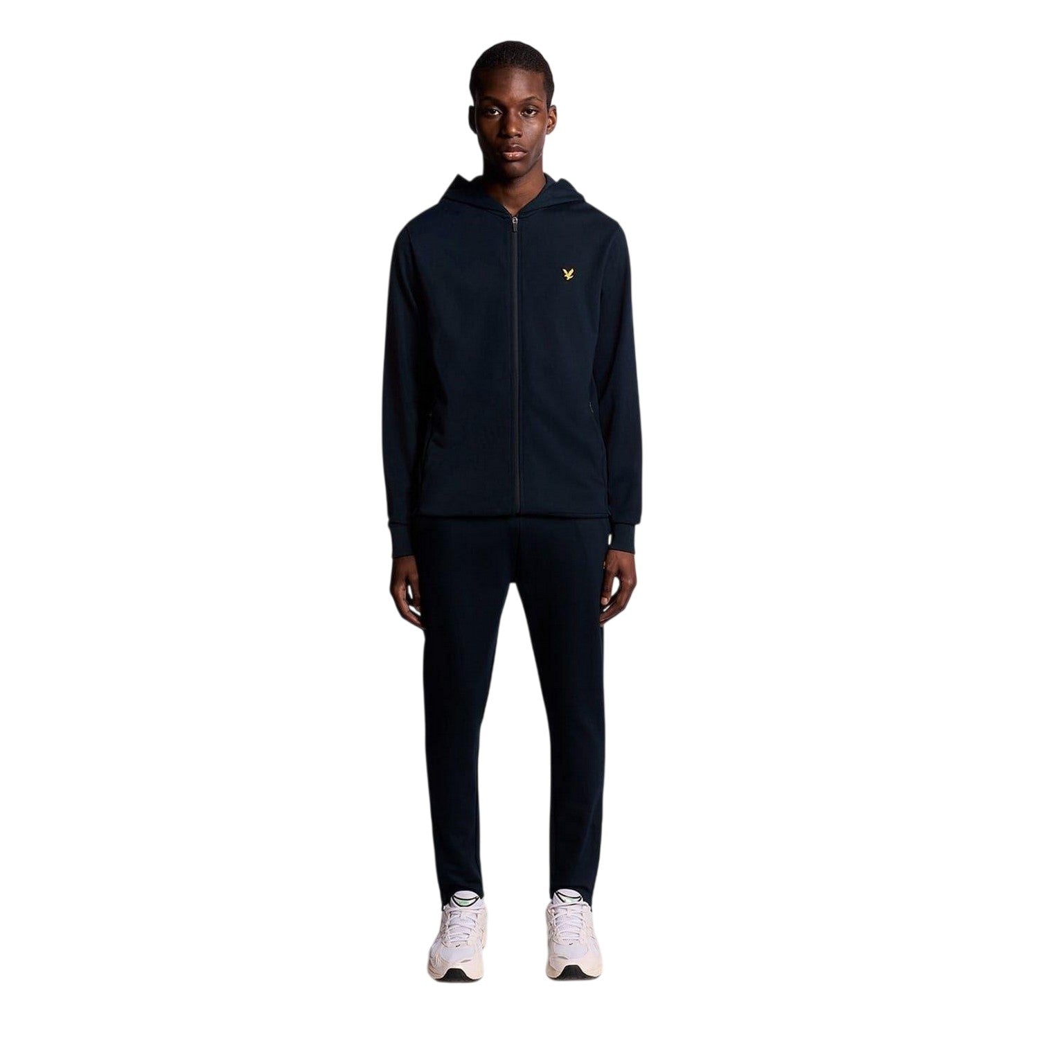 Dark Navy - Lifestyle - Lyle & Scott Mens Fleece Logo Jogging Bottoms
