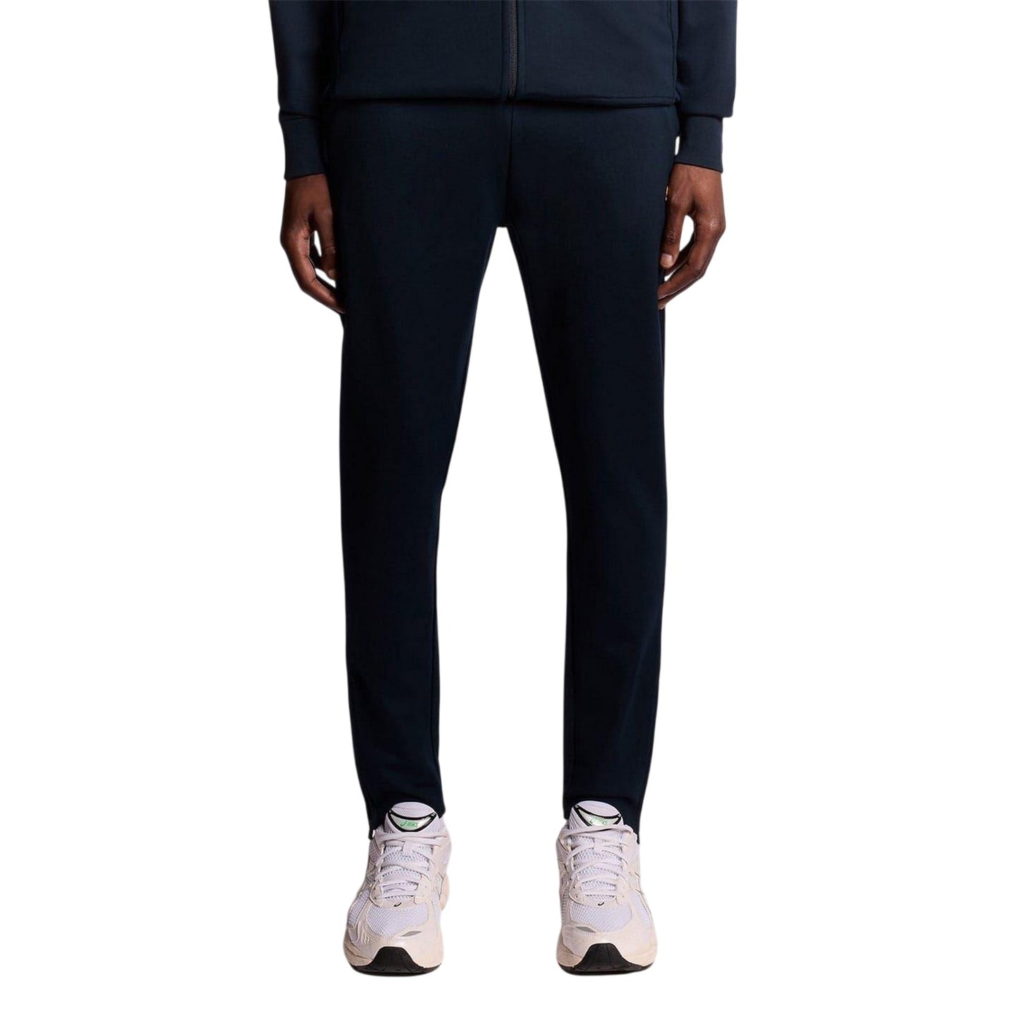 Dark Navy - Front - Lyle & Scott Mens Fleece Logo Jogging Bottoms