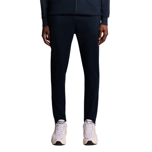 Dark Navy - Front - Lyle & Scott Mens Fleece Logo Jogging Bottoms