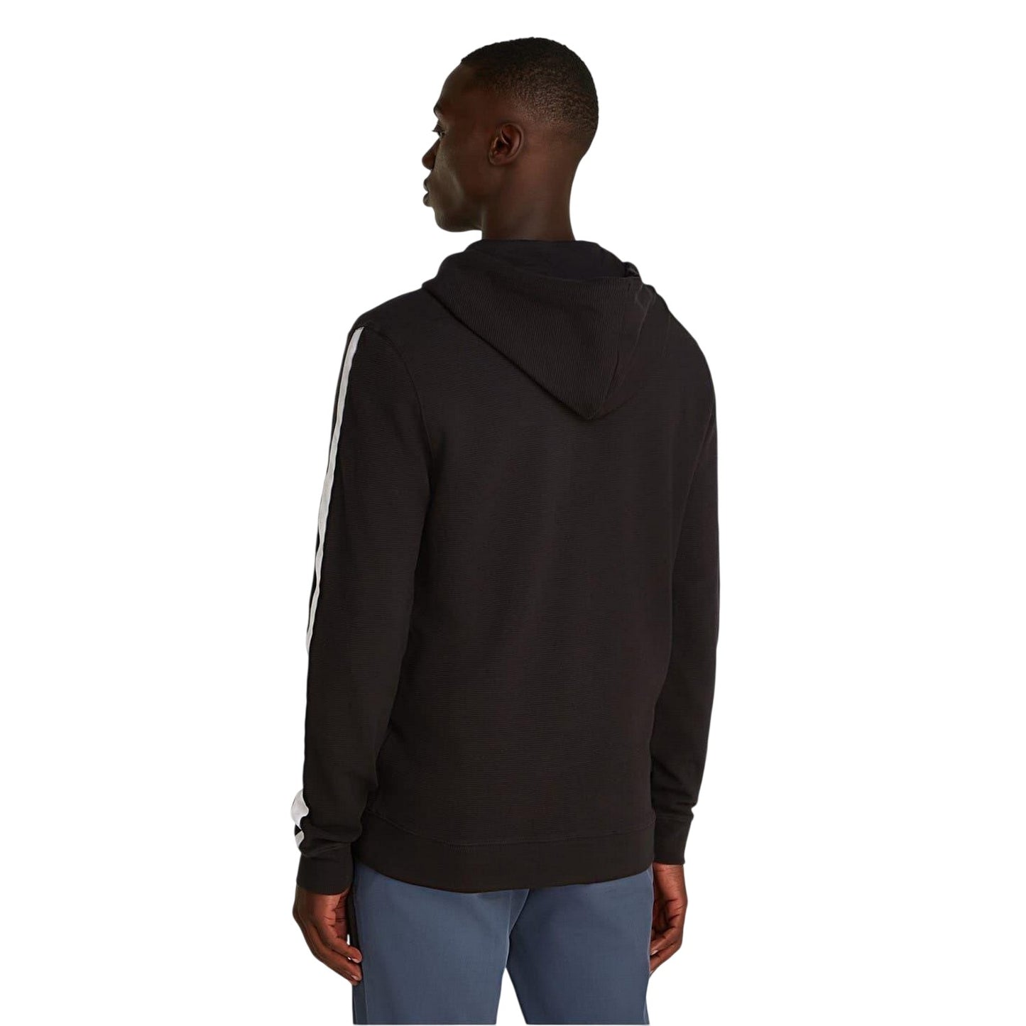 Black - Back - Tommy Hilfiger Mens Long-Sleeved Full Zip Hoodie
