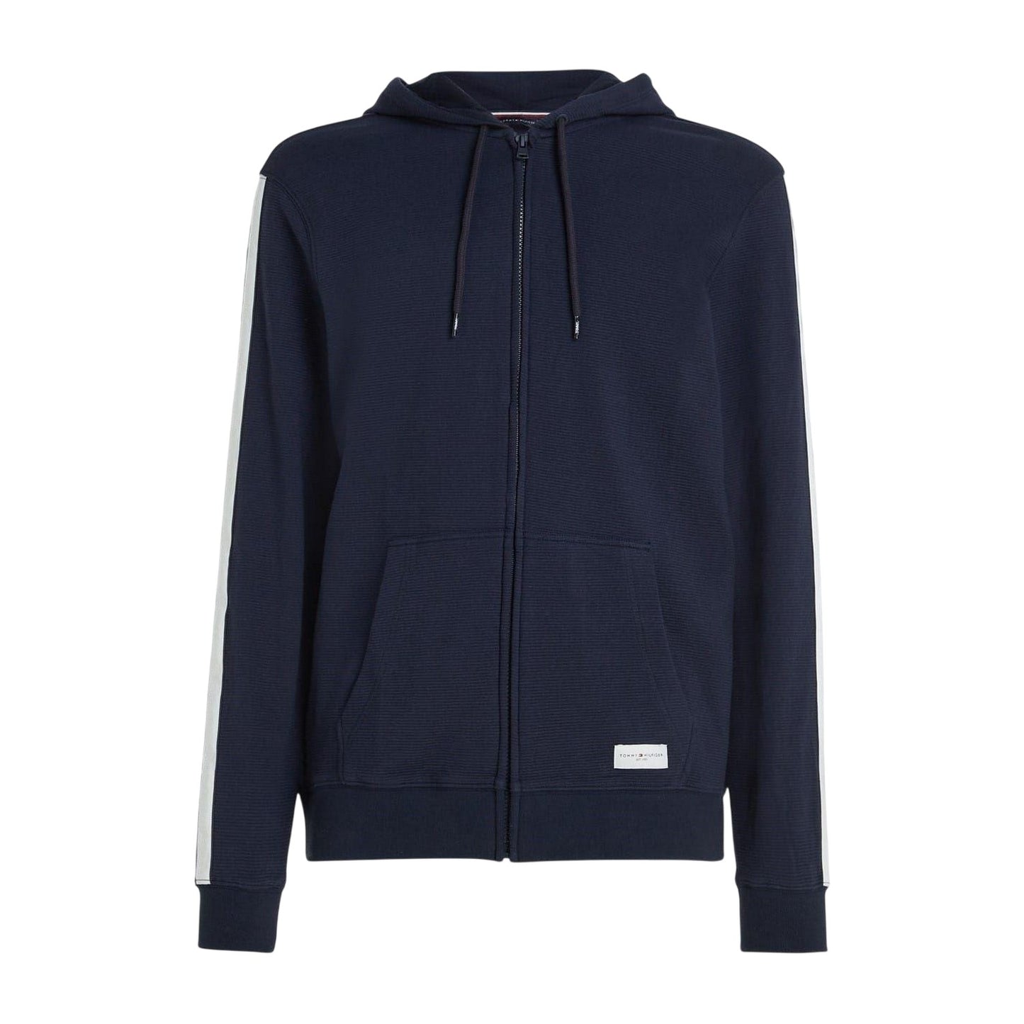 Desert Sky - Front - Tommy Hilfiger Mens Long-Sleeved Full Zip Hoodie
