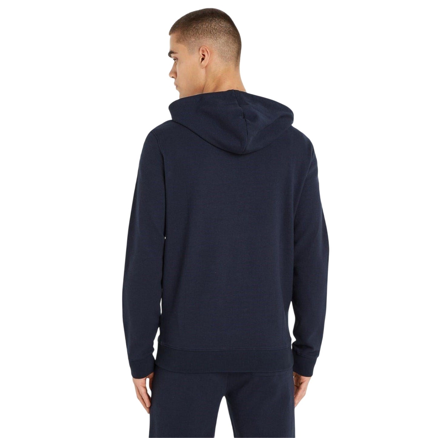 Desert Sky - Back - Tommy Hilfiger Mens Long-Sleeved Full Zip Hoodie