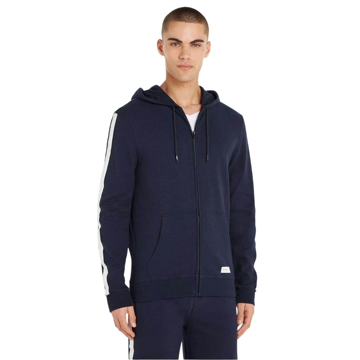 Desert Sky - Lifestyle - Tommy Hilfiger Mens Long-Sleeved Full Zip Hoodie