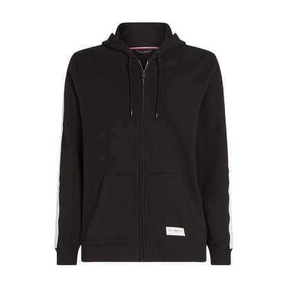 Black - Front - Tommy Hilfiger Mens Long-Sleeved Full Zip Hoodie