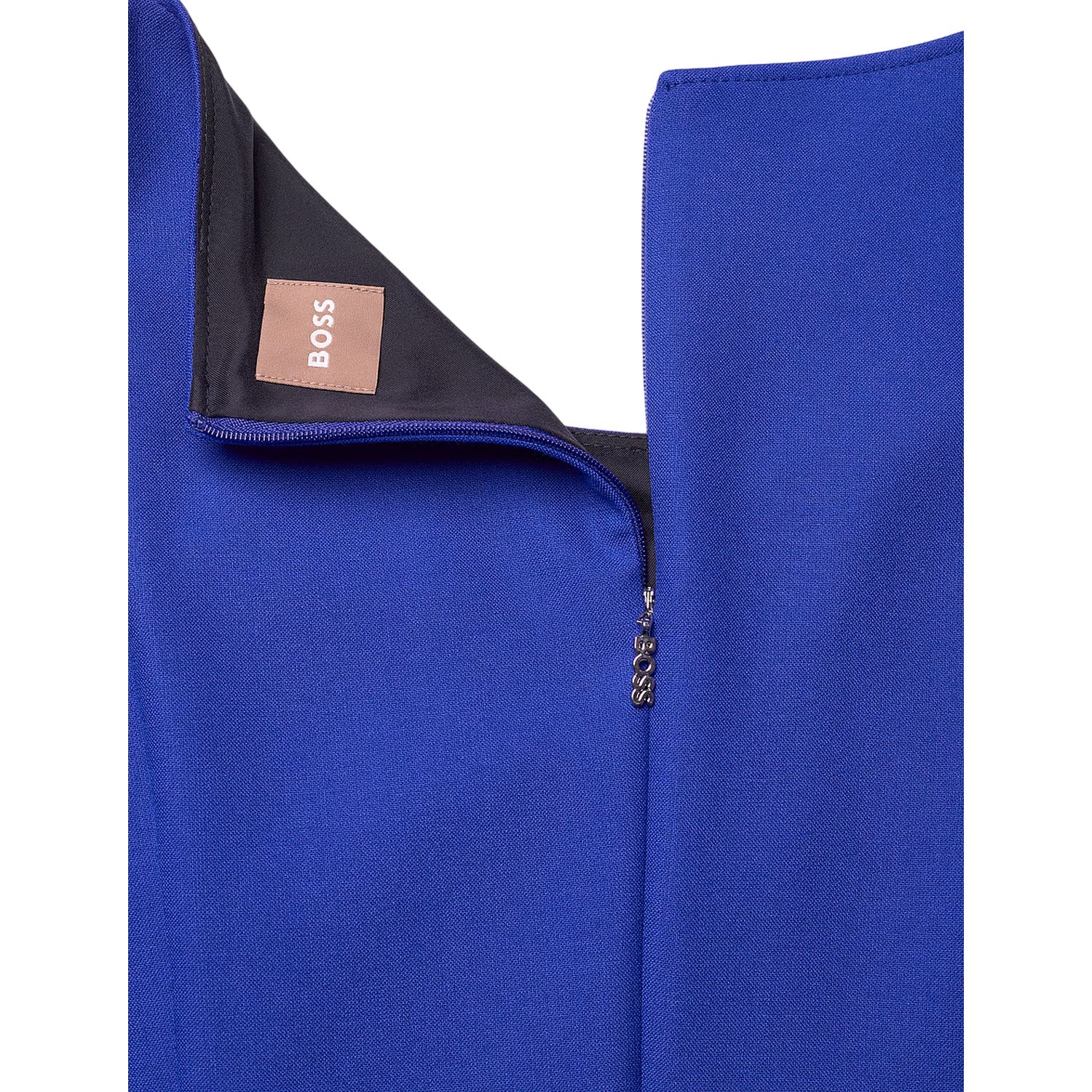 Bright Blue - Lifestyle - Boss Womens-Ladies Demboka Scoop Neck Sleeveless Midi Dress