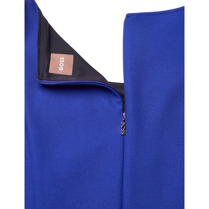 Bright Blue - Lifestyle - Boss Womens-Ladies Demboka Scoop Neck Sleeveless Midi Dress