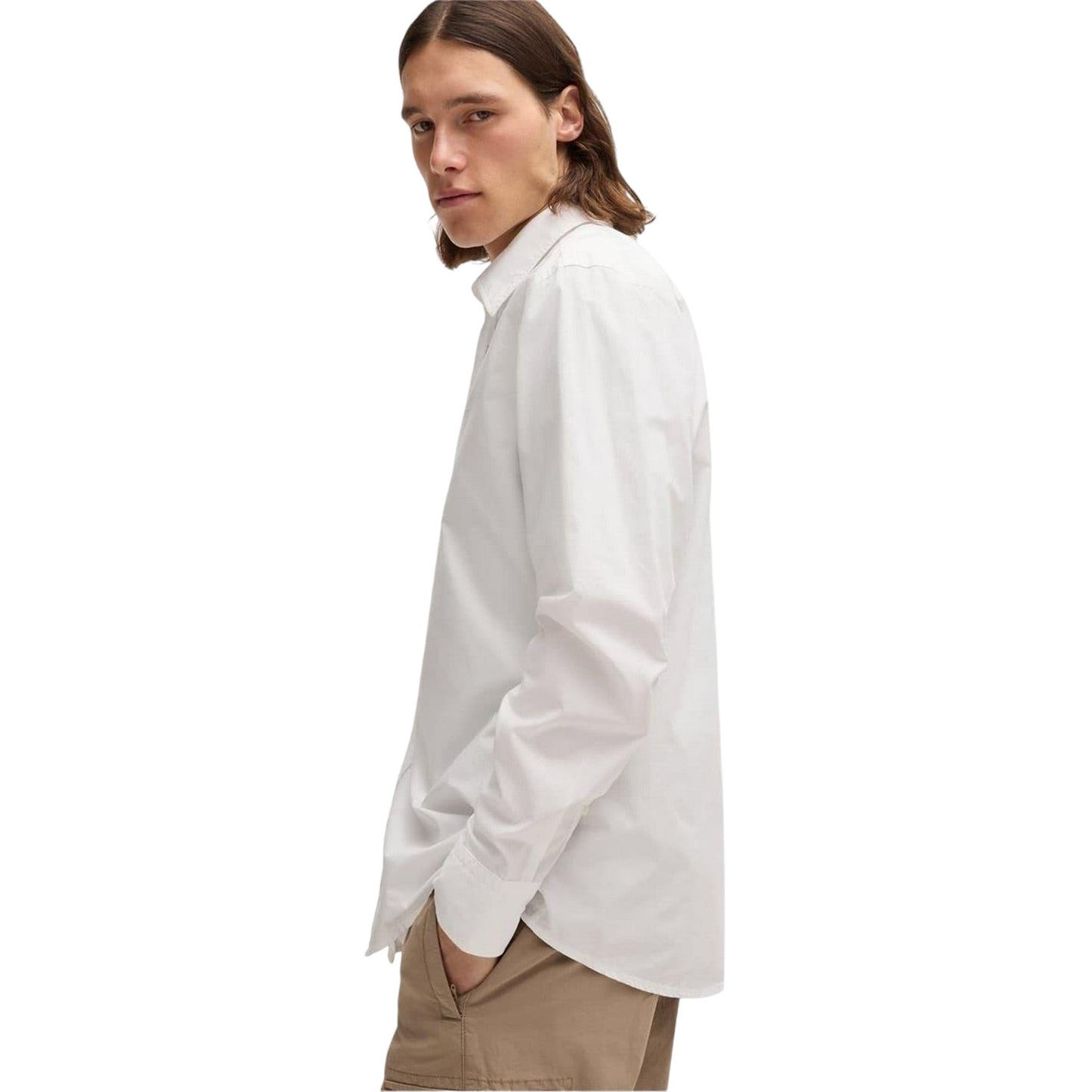 White - Lifestyle - Boss Mens Relegant 6 M Long-Sleeved Shirt