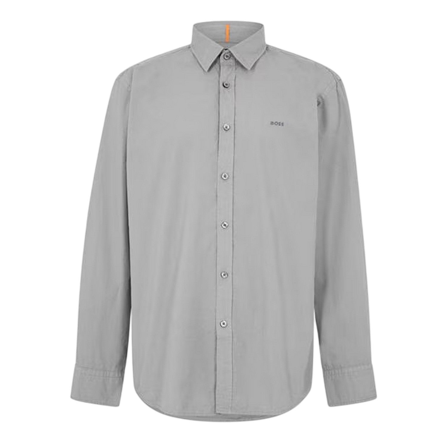 Grey - Front - Boss Mens Relegant 6 M Long-Sleeved Shirt