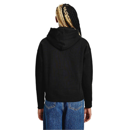 Black - Back - Tommy Jeans Womens-Ladies Badge Relaxed Fit Hoodie