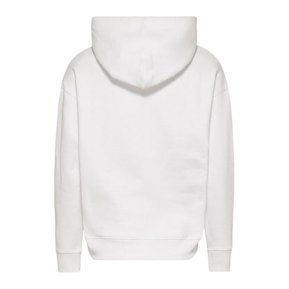 White - Back - Tommy Jeans Womens-Ladies Badge Relaxed Fit Hoodie