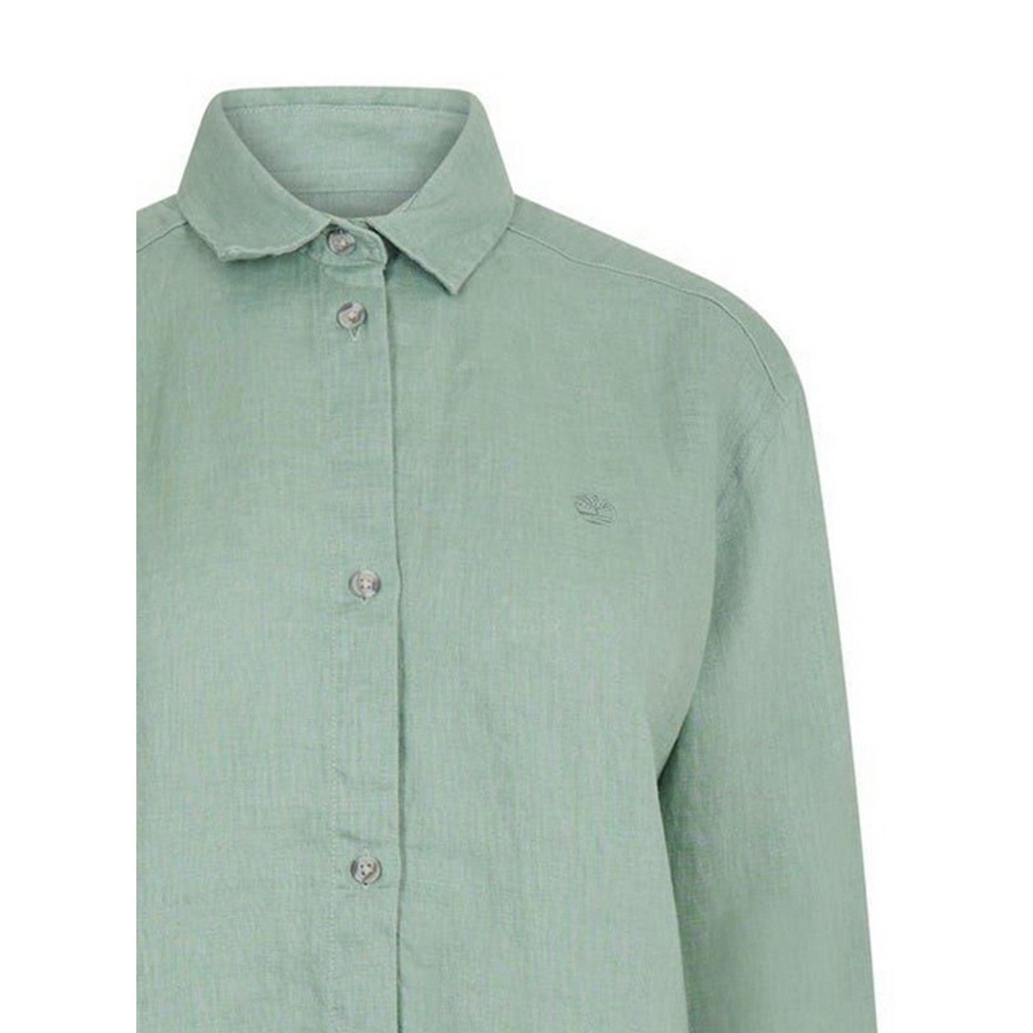 Green Bay - Lifestyle - Timberland Womens-Ladies Linen Collared Long-Sleeved Shirt