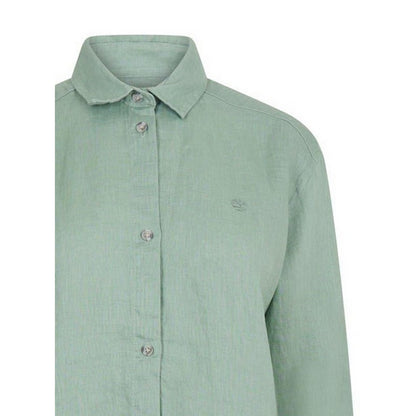 Green Bay - Lifestyle - Timberland Womens-Ladies Linen Collared Long-Sleeved Shirt
