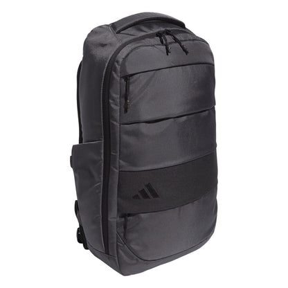 Grey - Side - Adidas Hybrid Recycled Polyester Backpack