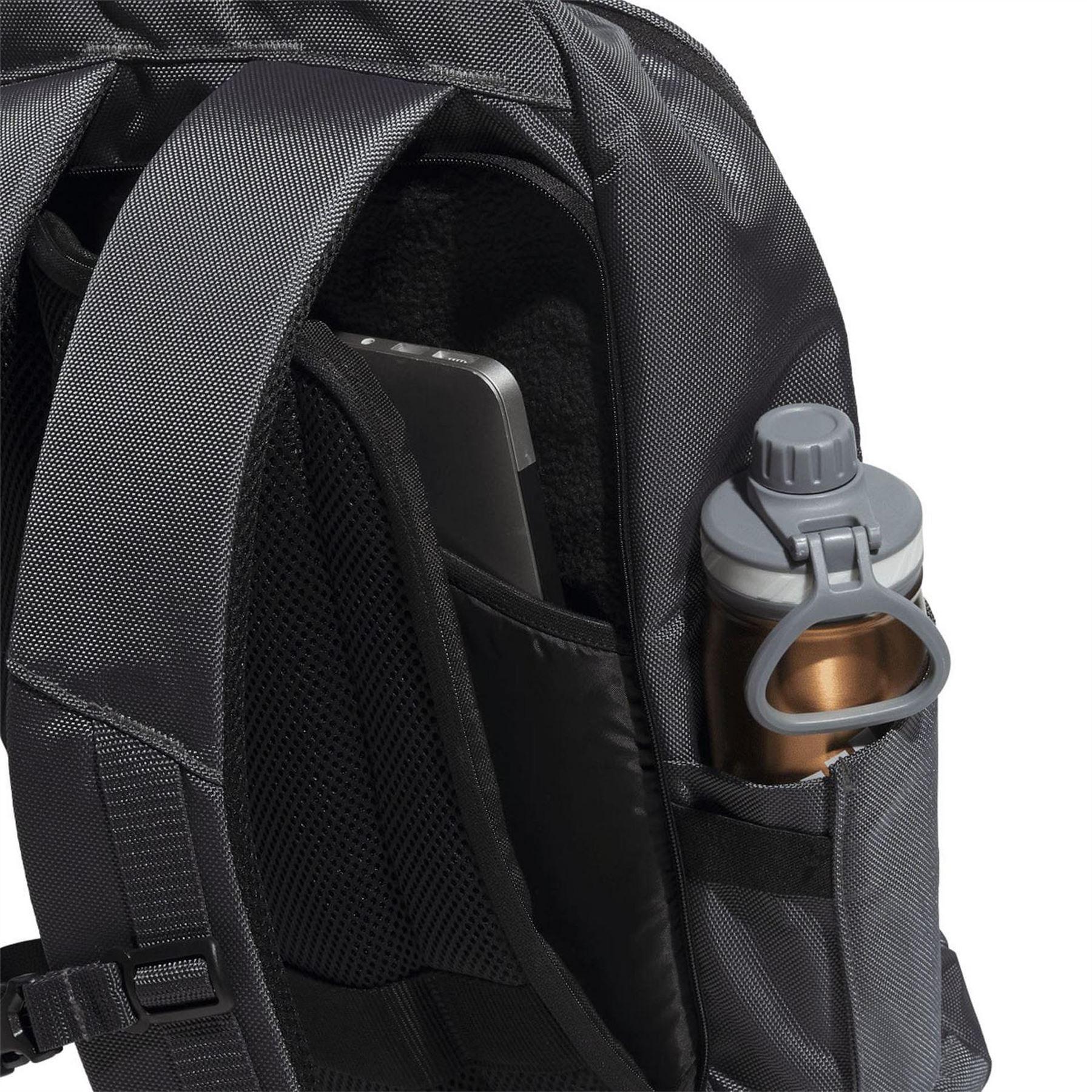 Grey - Pack Shot - Adidas Hybrid Recycled Polyester Backpack