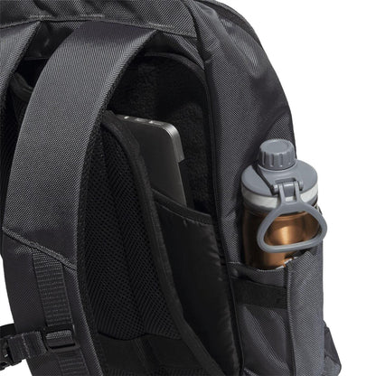 Grey - Pack Shot - Adidas Hybrid Recycled Polyester Backpack