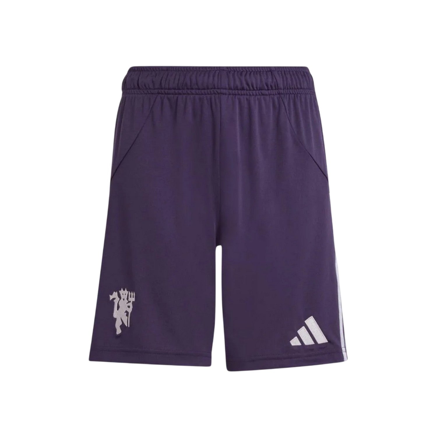 Red - Front - Adidas Childrens-Kids 2025-2026 Manchester United FC Away Shorts