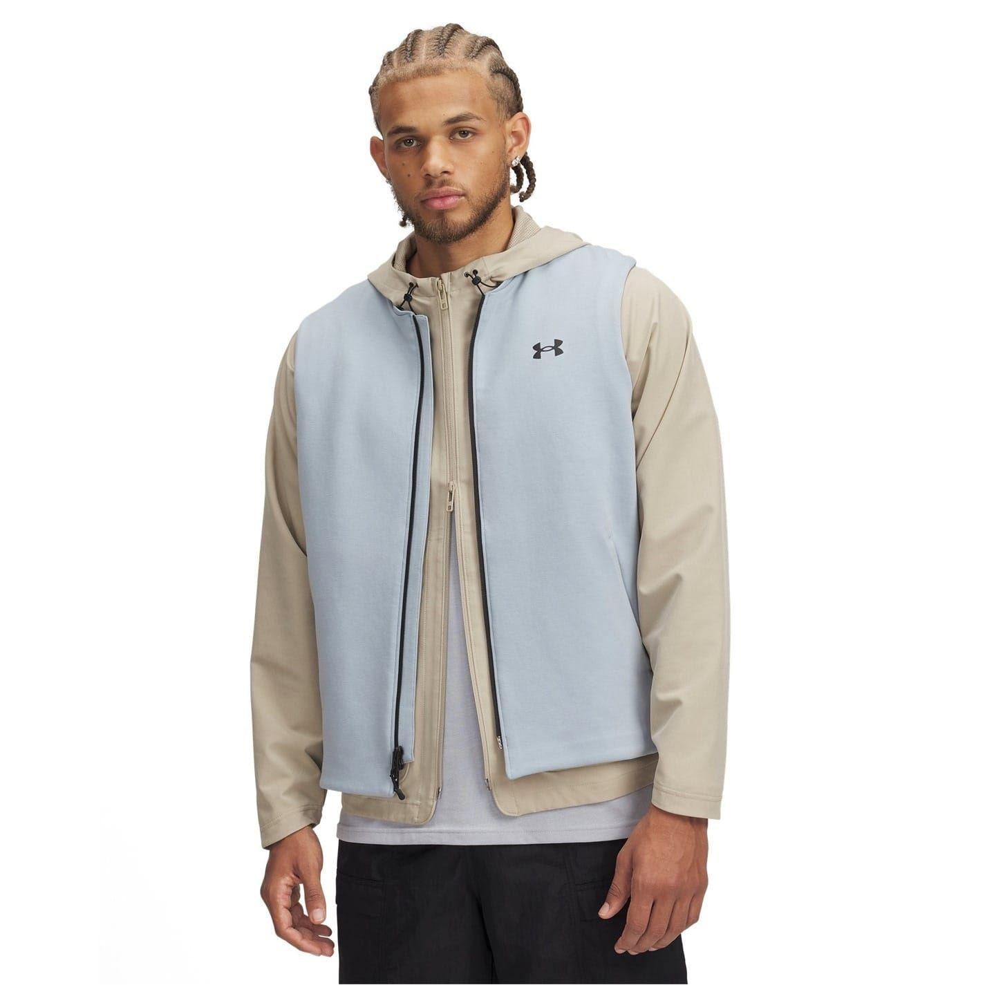 Blue - Front - Under Armour Mens Unstoppable Lightweight Gilet