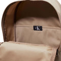 Grey - Side - Calvin Klein Round Logo Backpack