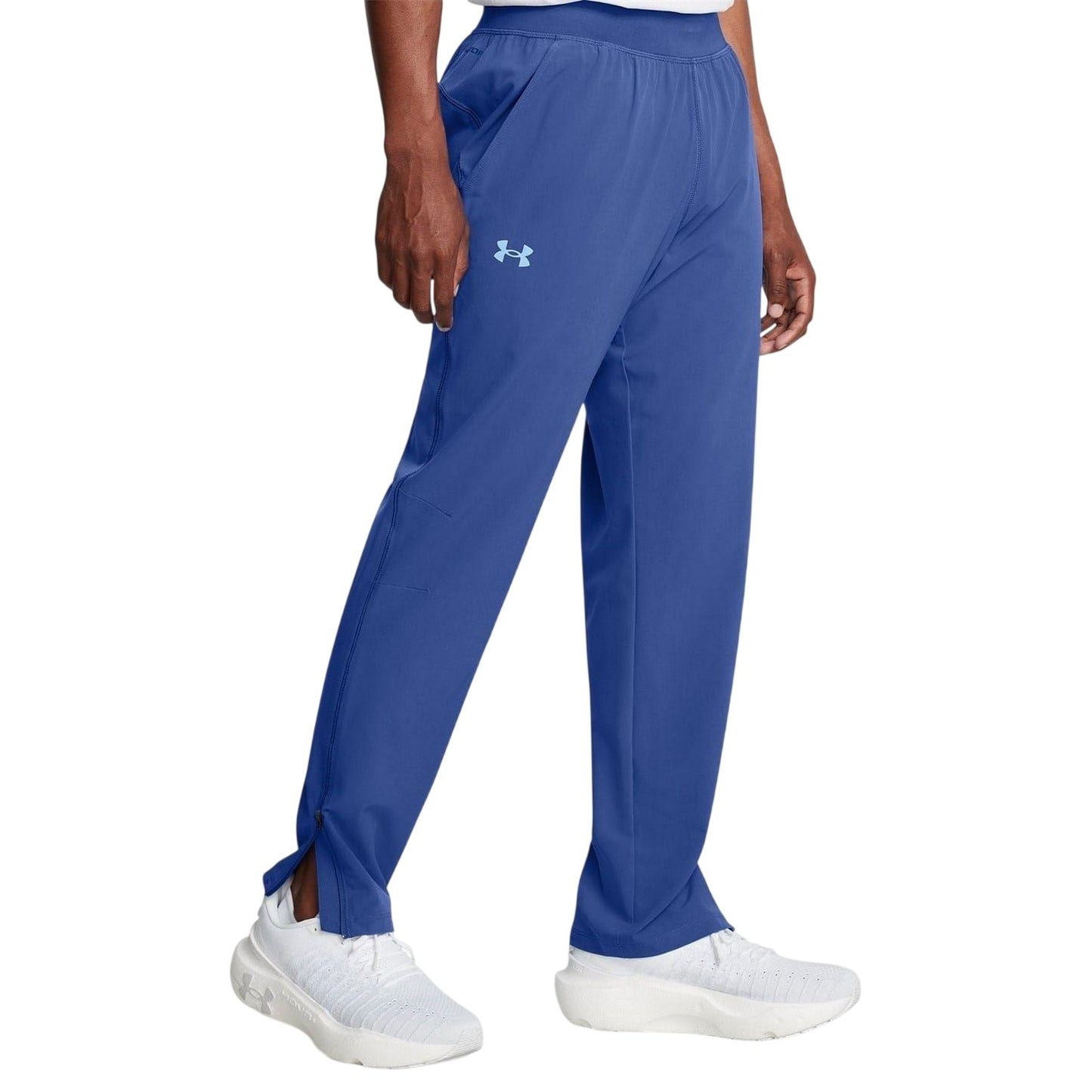 Blue - Side - Under Armour Mens Storm Run Tracksuit Bottoms
