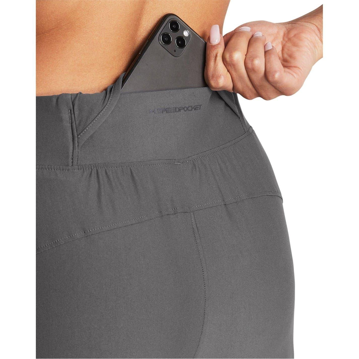Grey - Side - Under Armour Womens-Ladies Qualifier Elite Tracksuit Bottoms