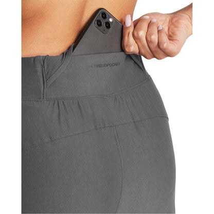 Grey - Side - Under Armour Womens-Ladies Qualifier Elite Tracksuit Bottoms
