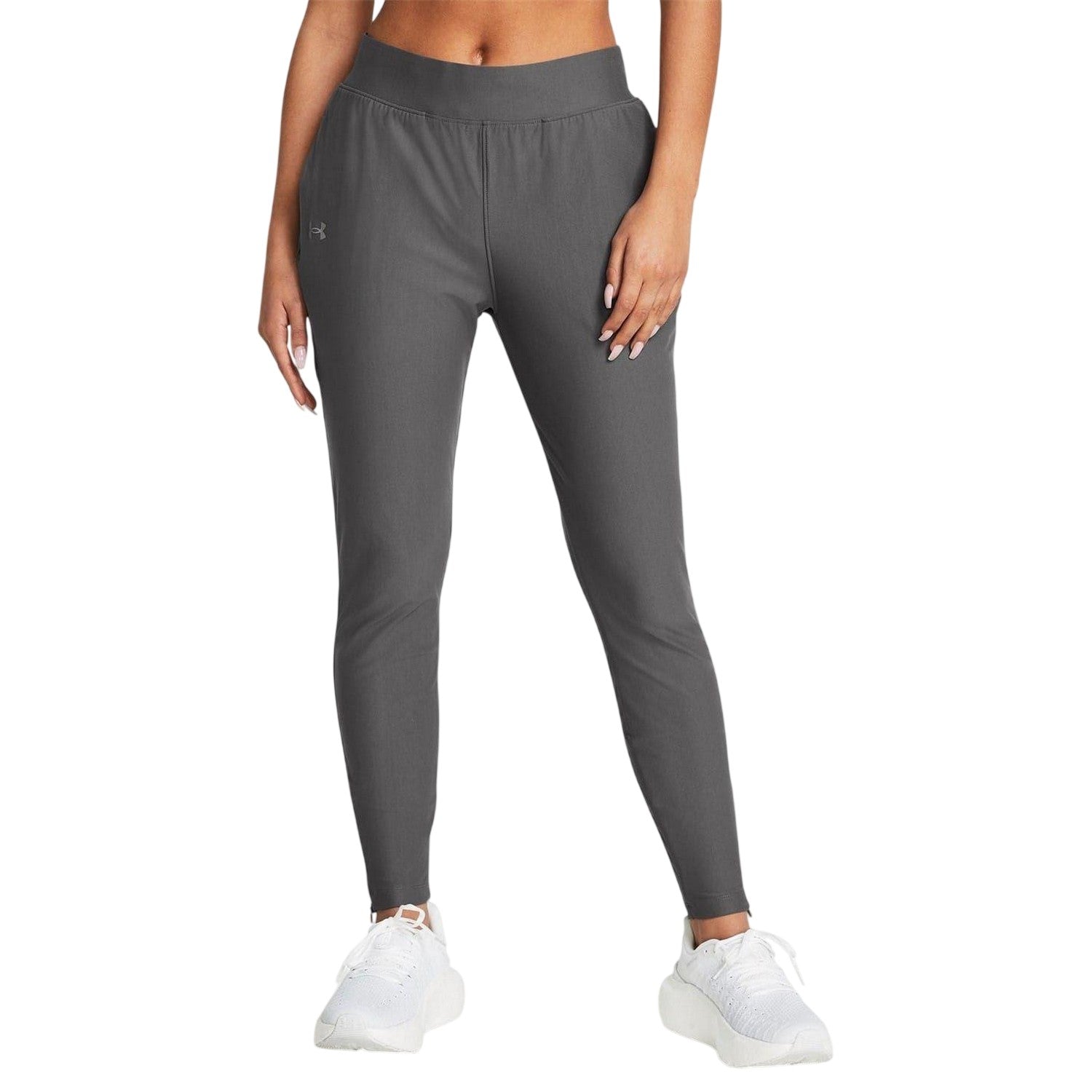 Grey - Lifestyle - Under Armour Womens-Ladies Qualifier Elite Tracksuit Bottoms