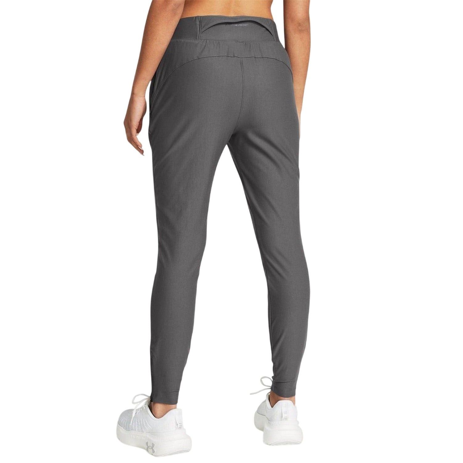 Grey - Pack Shot - Under Armour Womens-Ladies Qualifier Elite Tracksuit Bottoms