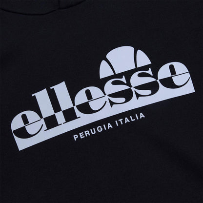 Black - Side - Ellesse Mens Pullover Hoodie