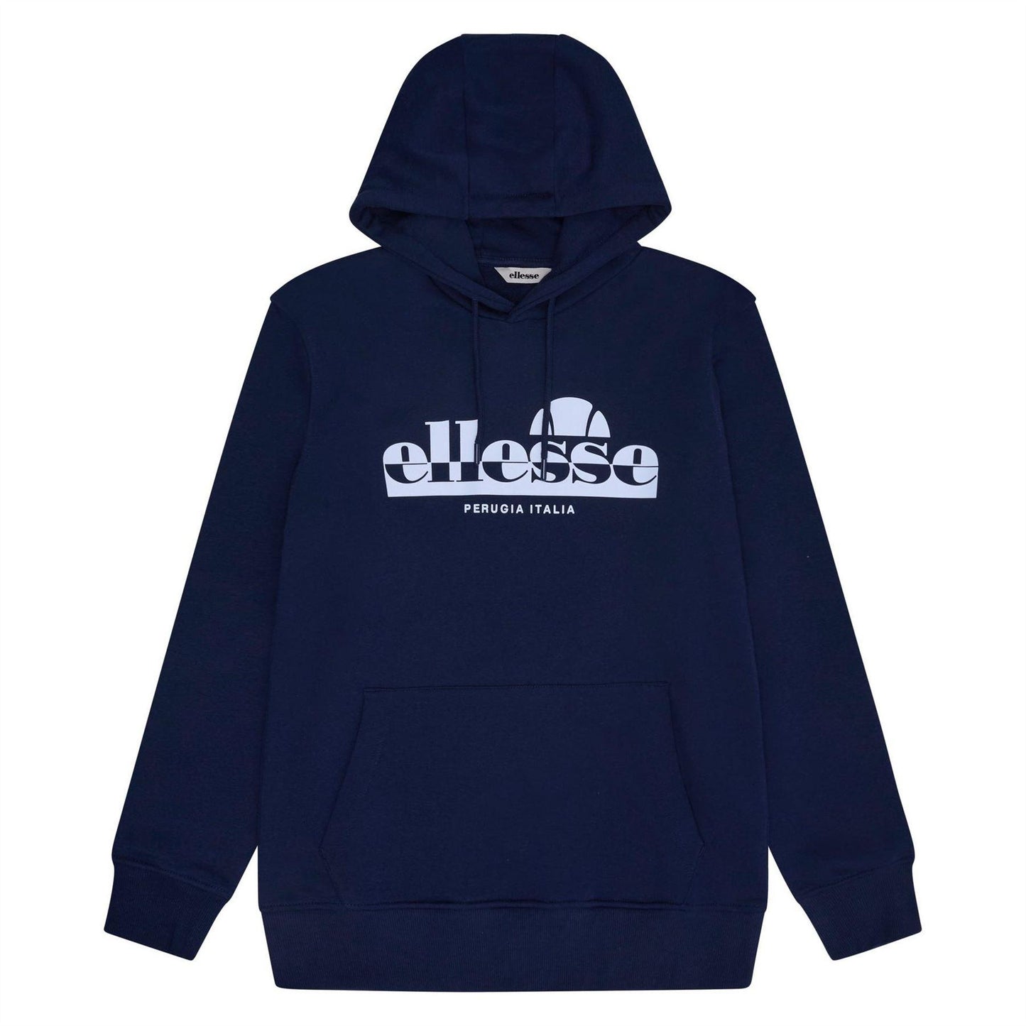 Navy - Front - Ellesse Mens Pullover Hoodie