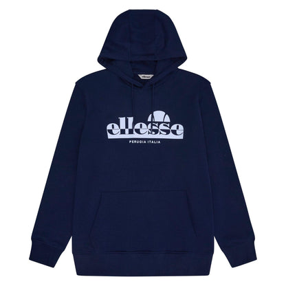 Navy - Front - Ellesse Mens Pullover Hoodie