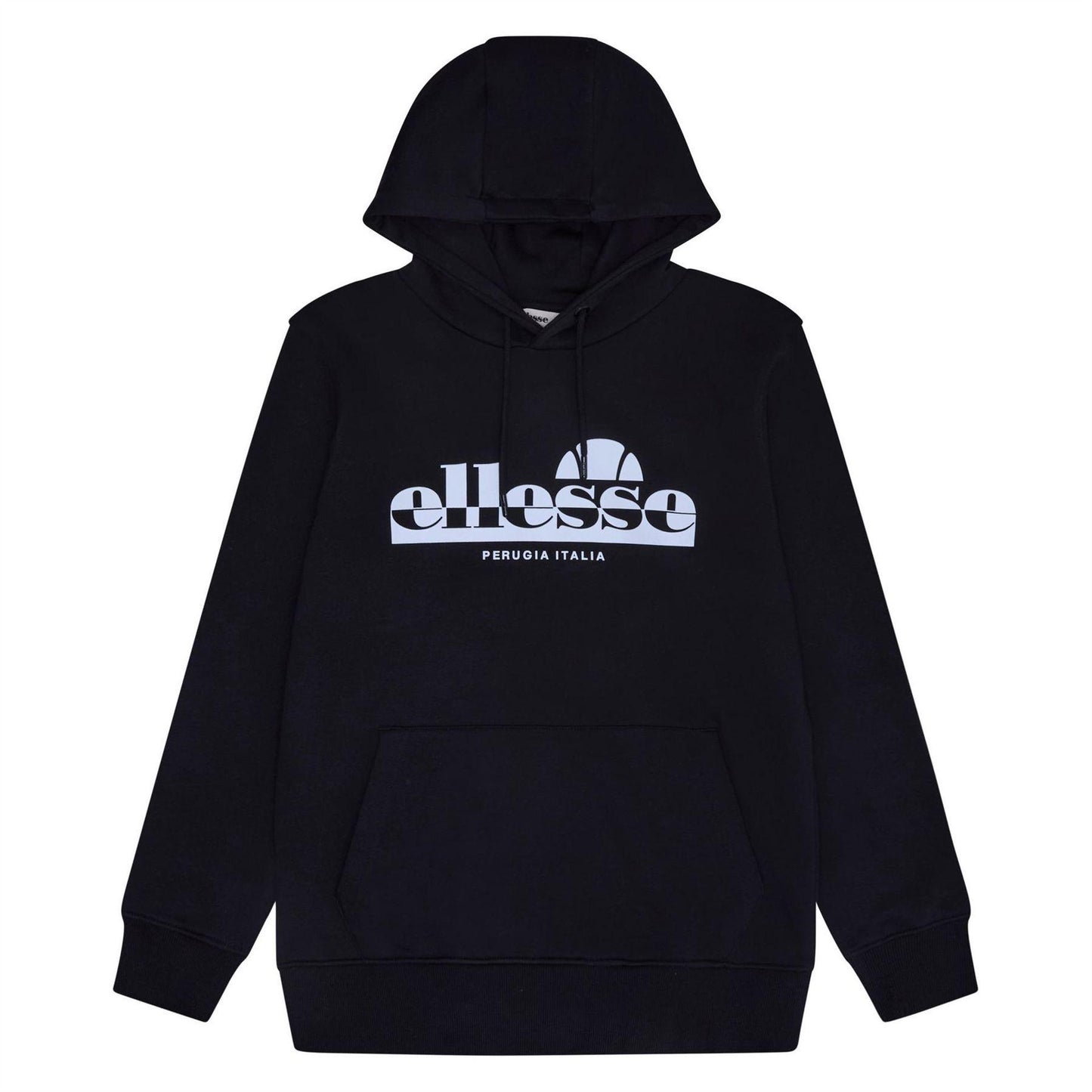 Black - Front - Ellesse Mens Pullover Hoodie
