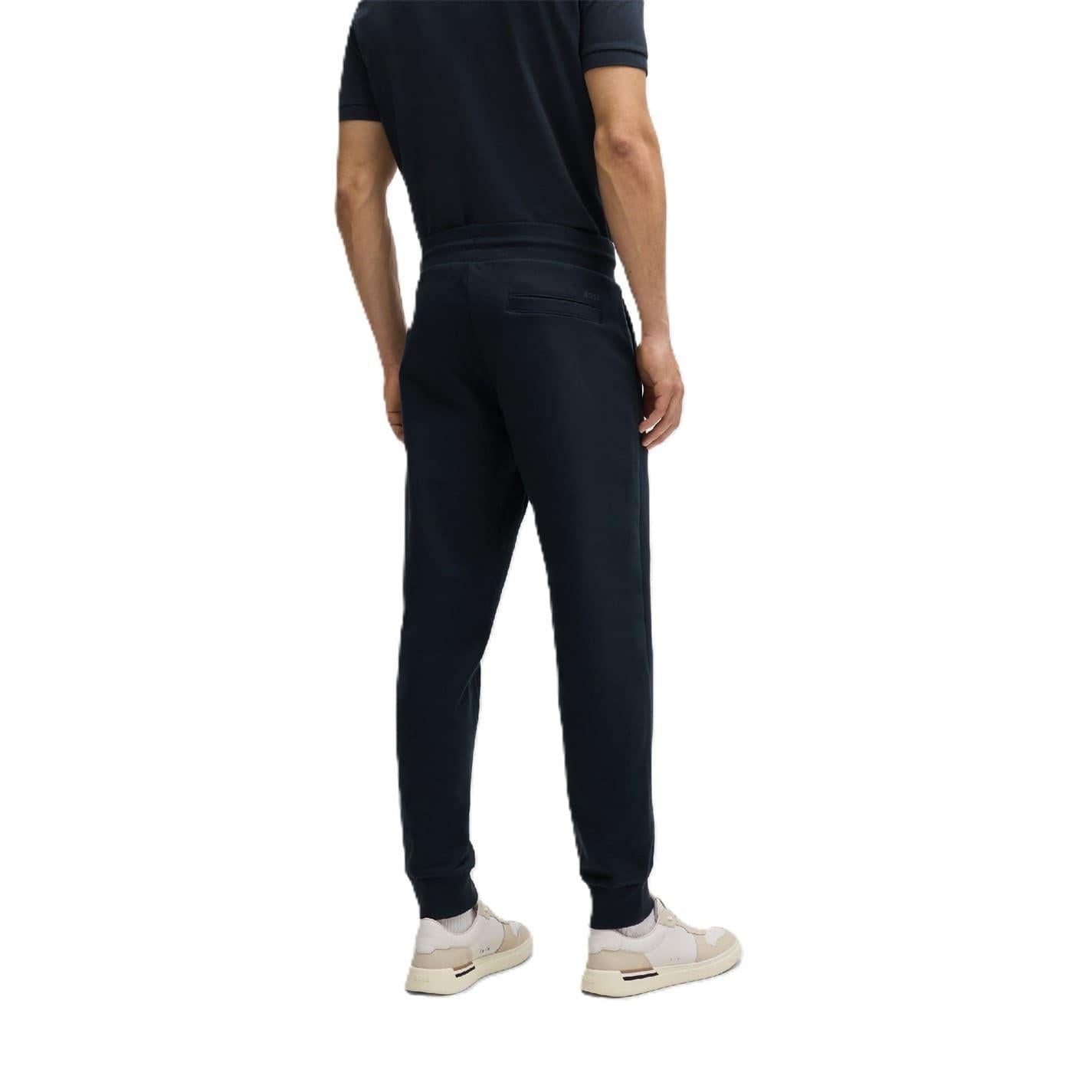 Dark Blue - Back - Boss Mens Lamont Slim Joggers