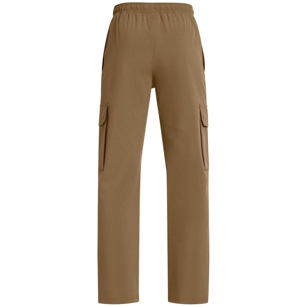 Brown - Back - Under Armour Boys Icon Woven Combat Trousers