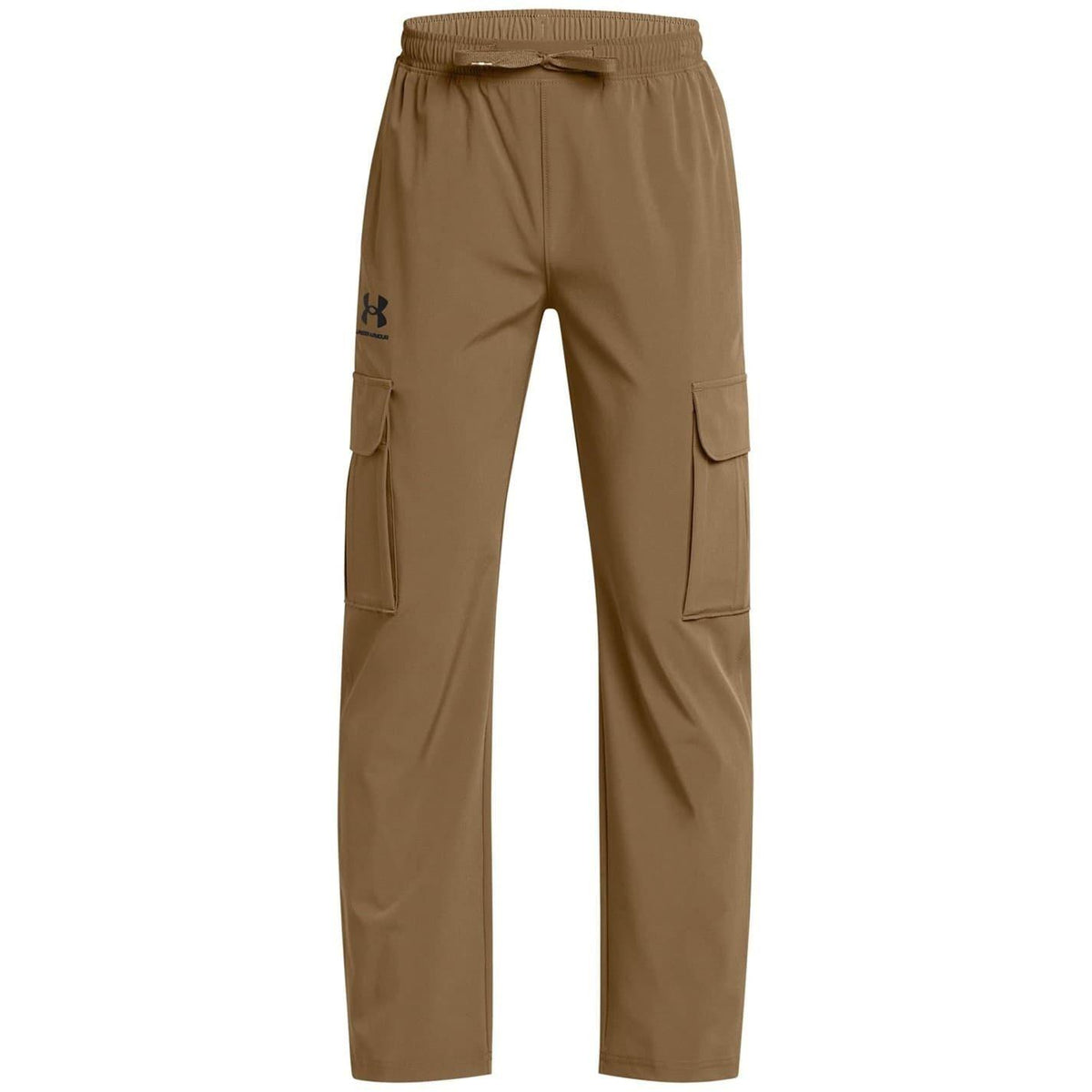 Brown - Front - Under Armour Boys Icon Woven Combat Trousers