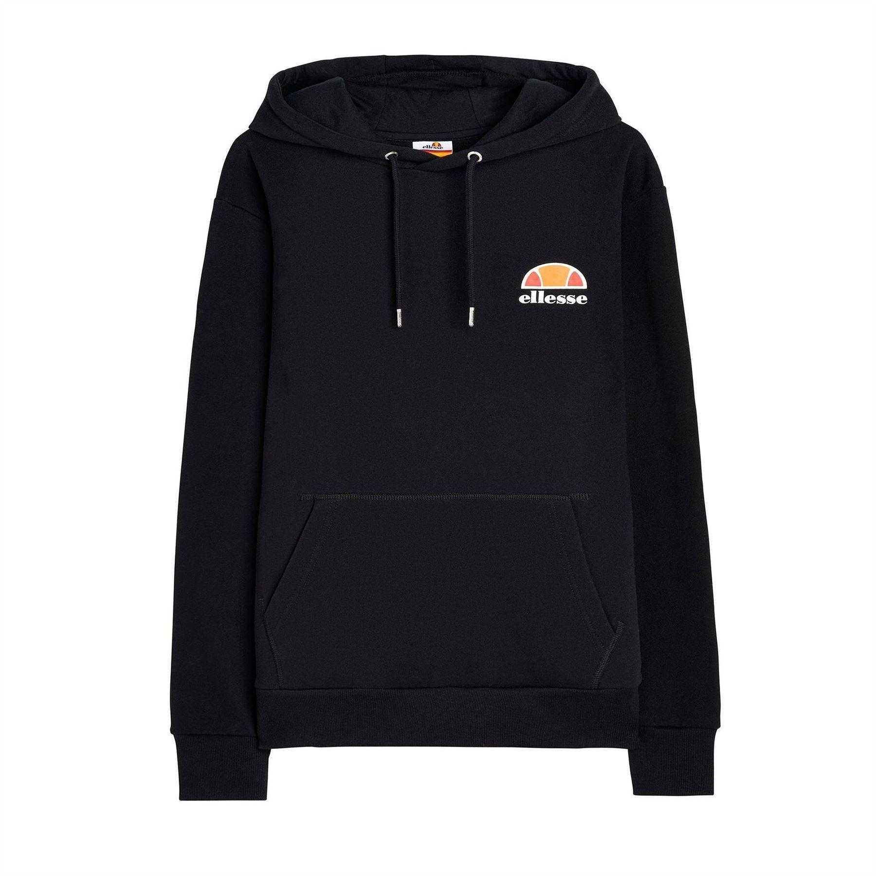 Anthracite - Front - Ellesse Mens Logo Pullover Hoodie