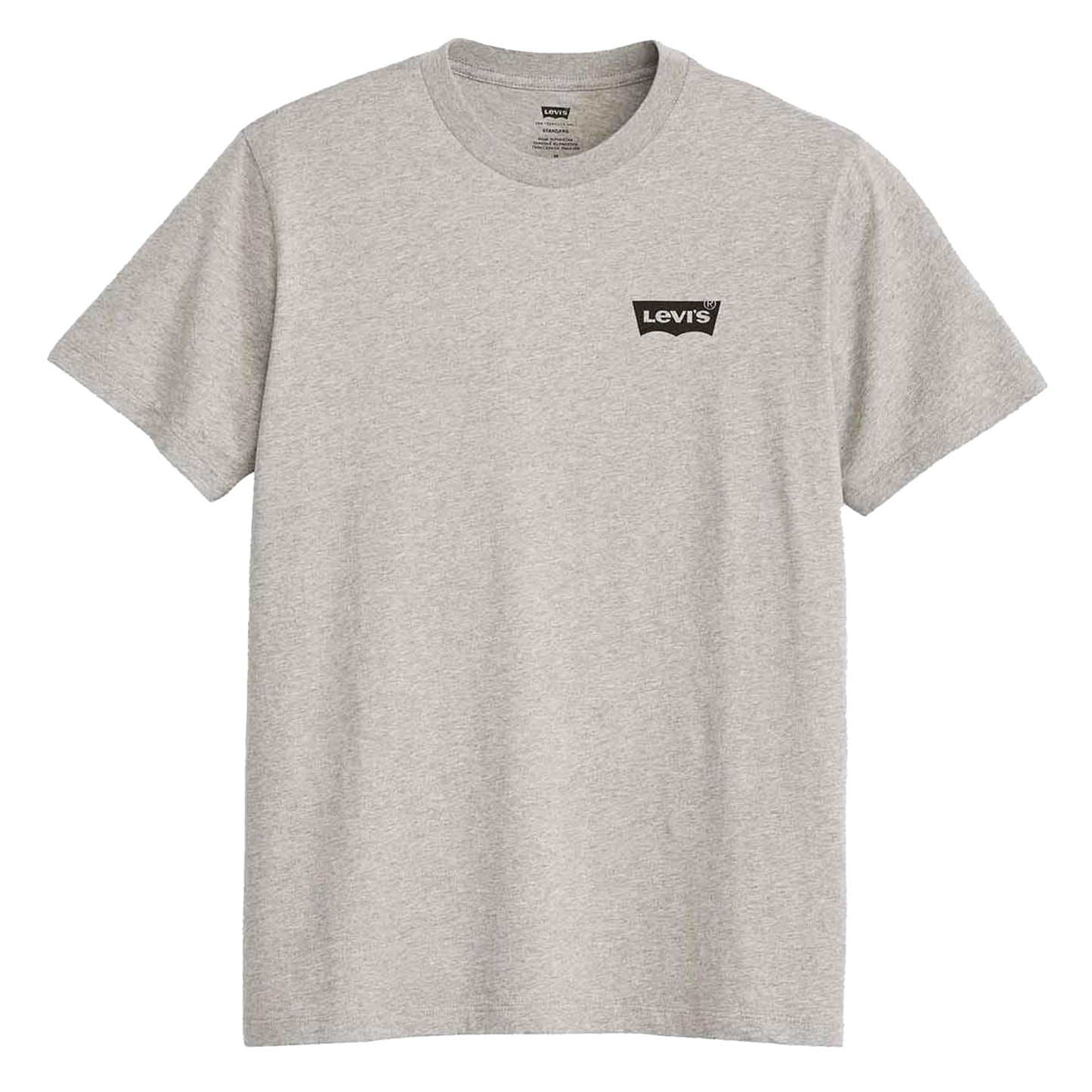 Grey - Front - Levis Mens Classic Bandana Print T-Shirt