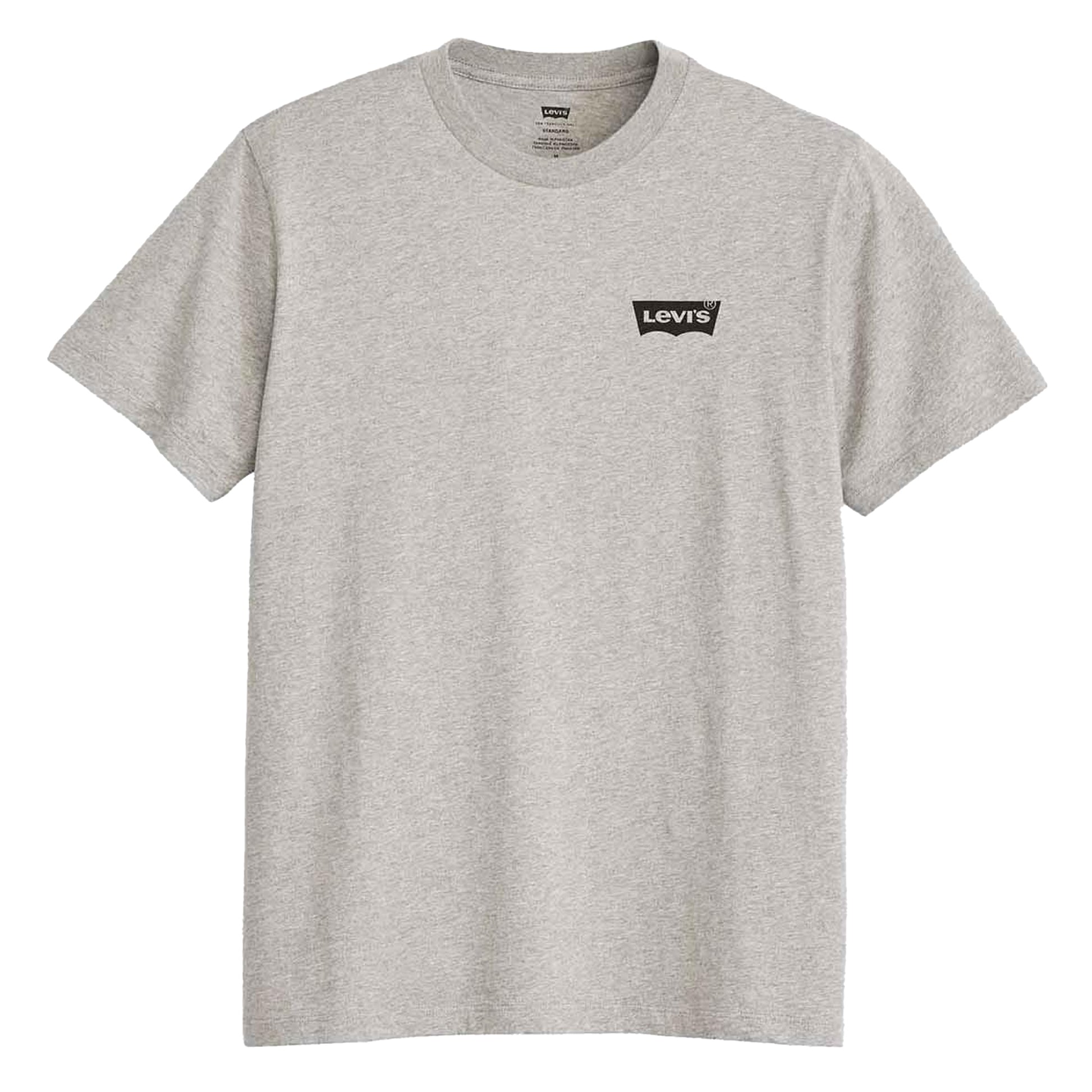 Grey - Front - Levis Mens Classic Bandana Print T-Shirt