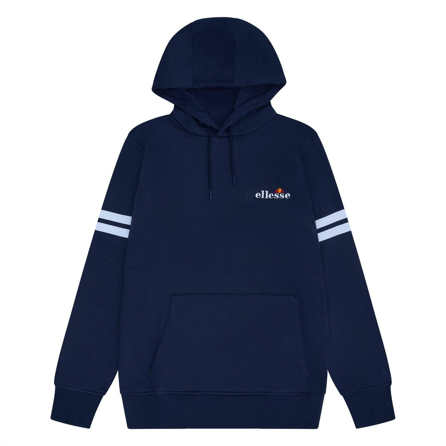 Navy - Front - Ellesse Mens Long-Sleeved Pullover Hoodie