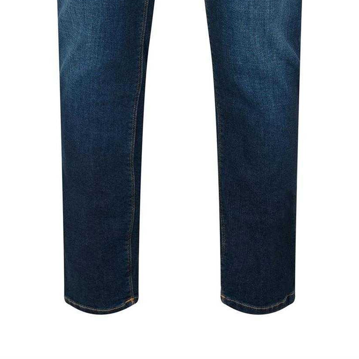 Navy - Side - Boss Mens Maine3 Denim Tapered Jeans