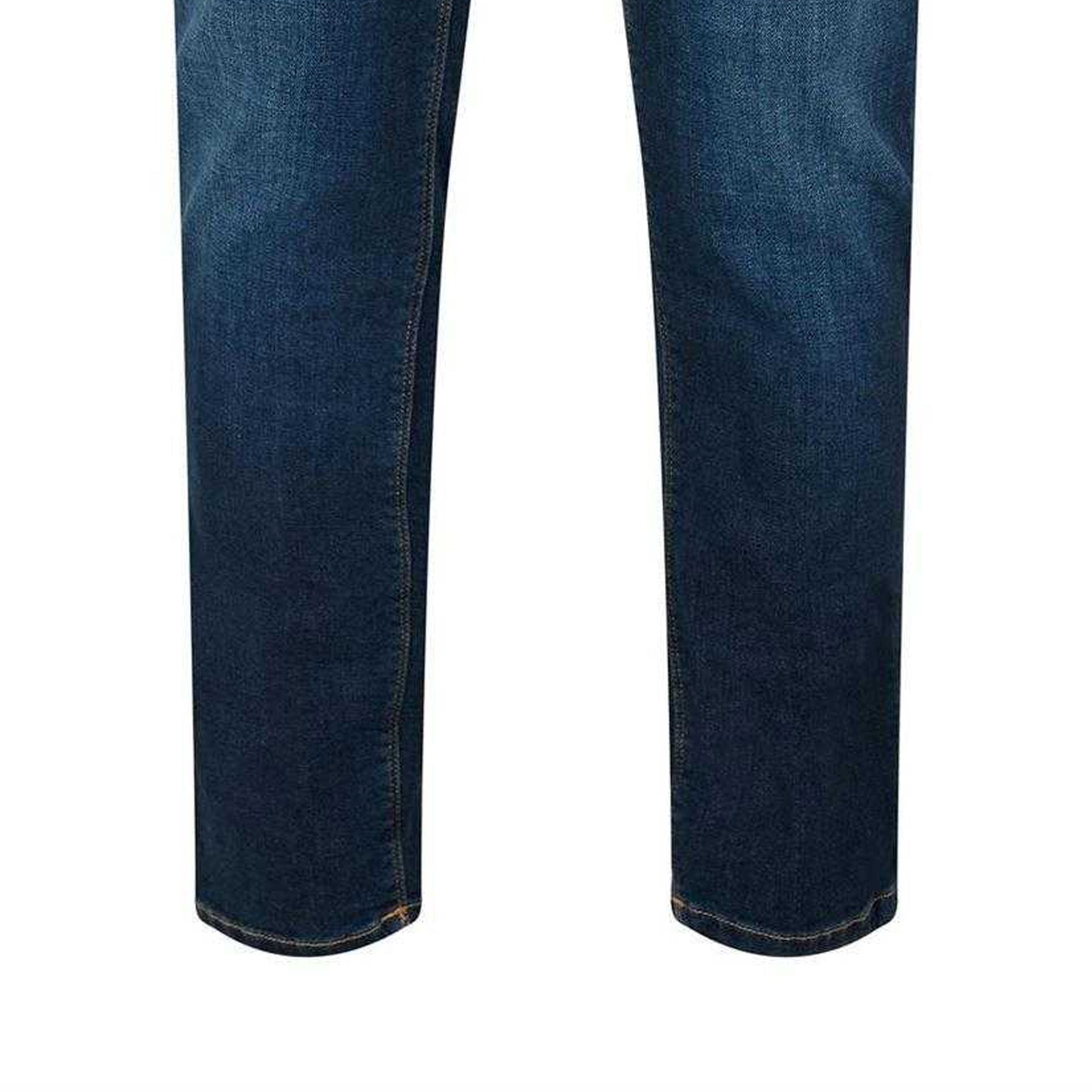 Navy - Side - Boss Mens Maine3 Denim Tapered Jeans
