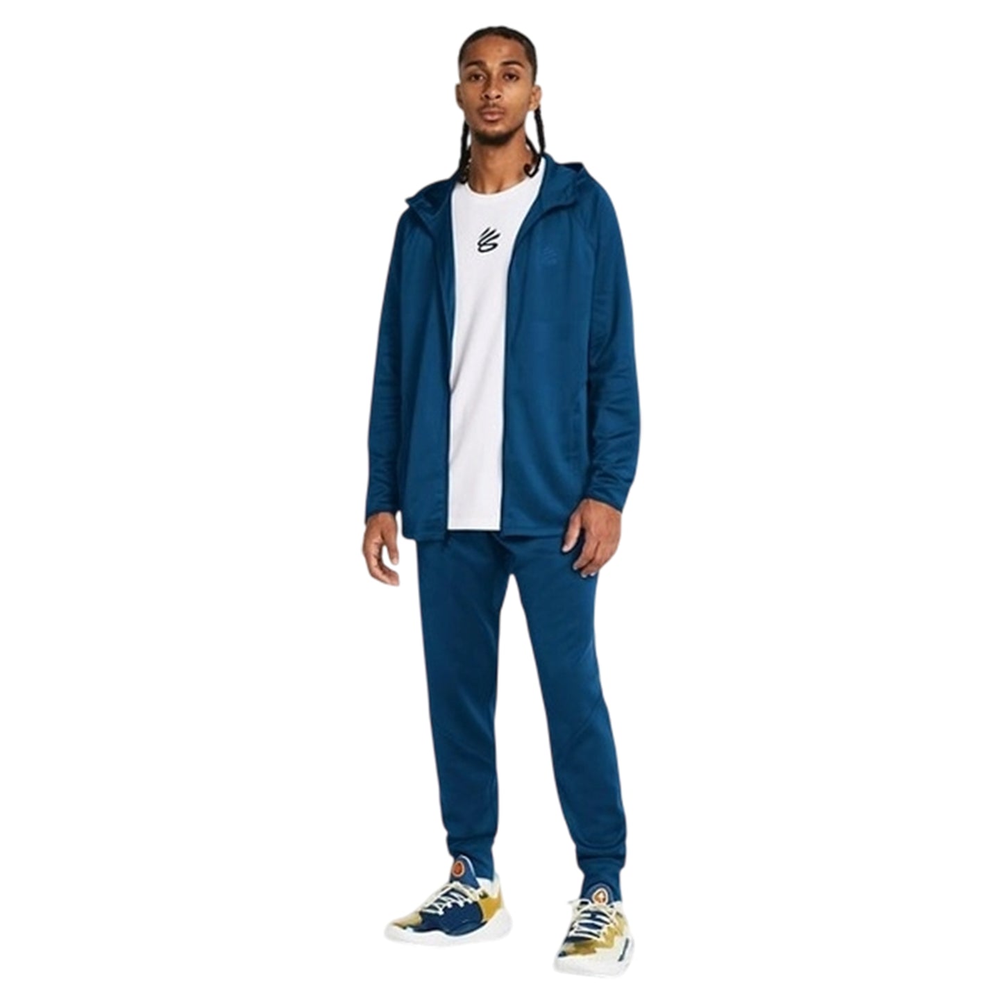 Blue - Lifestyle - Under Armour Mens Curry Small Logo Running Joggers