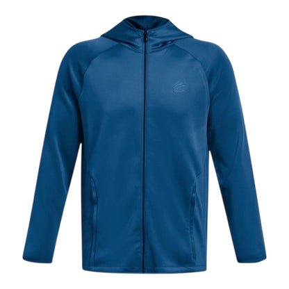 Blue - Front - Under Armour Mens Curry Small Logo Running Joggers
