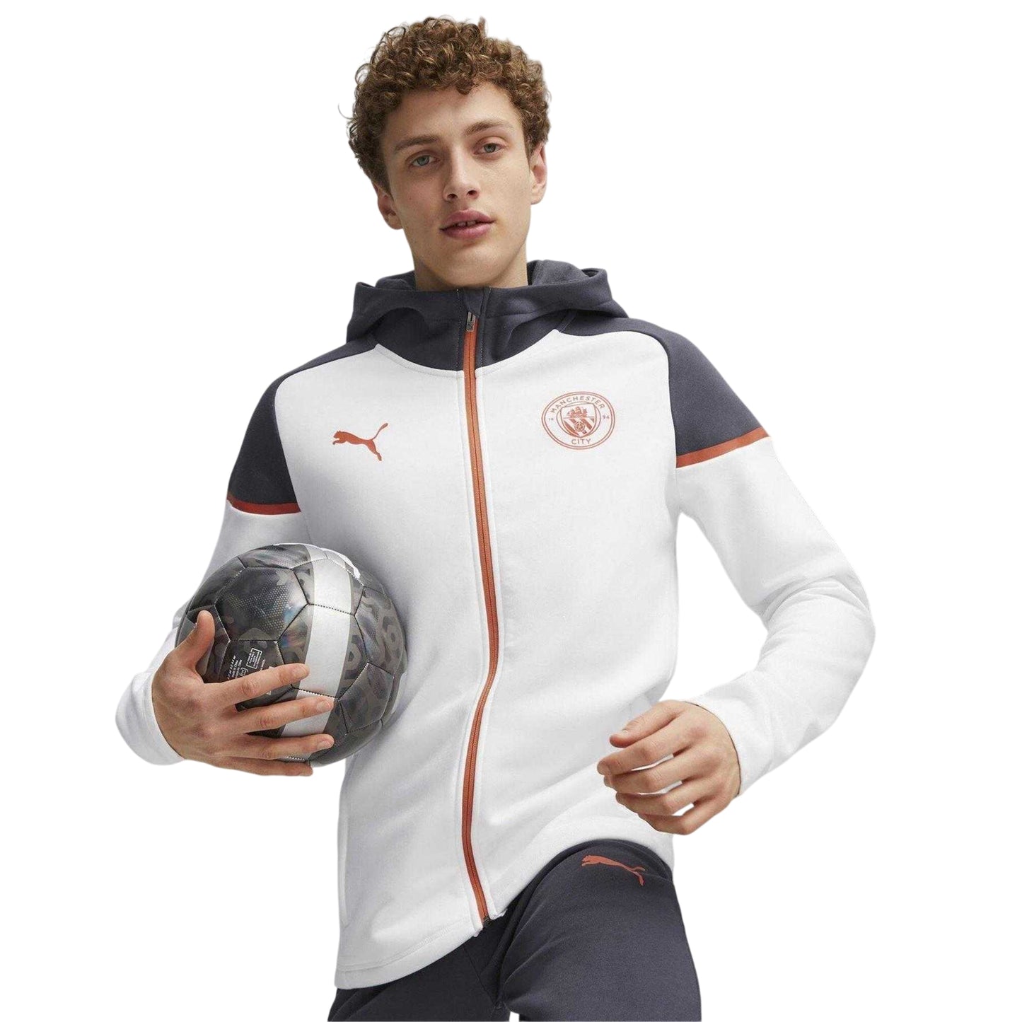 Puma White - Lifestyle - Puma Mens Casuals Manchester City FC Relaxed Fit Hoodie