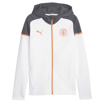 Puma White - Front - Puma Mens Casuals Manchester City FC Relaxed Fit Hoodie