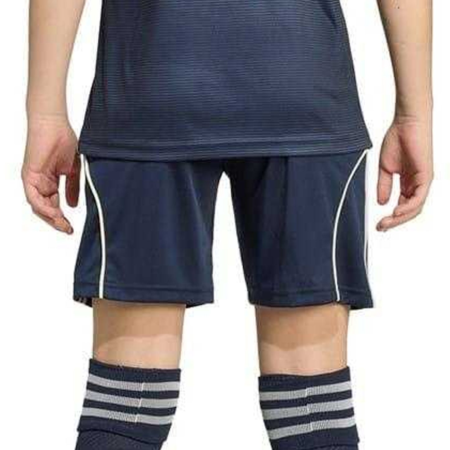 Blue - Back - Adidas Childrens-Kids 2025-2026 Real Madrid CF Away Shorts