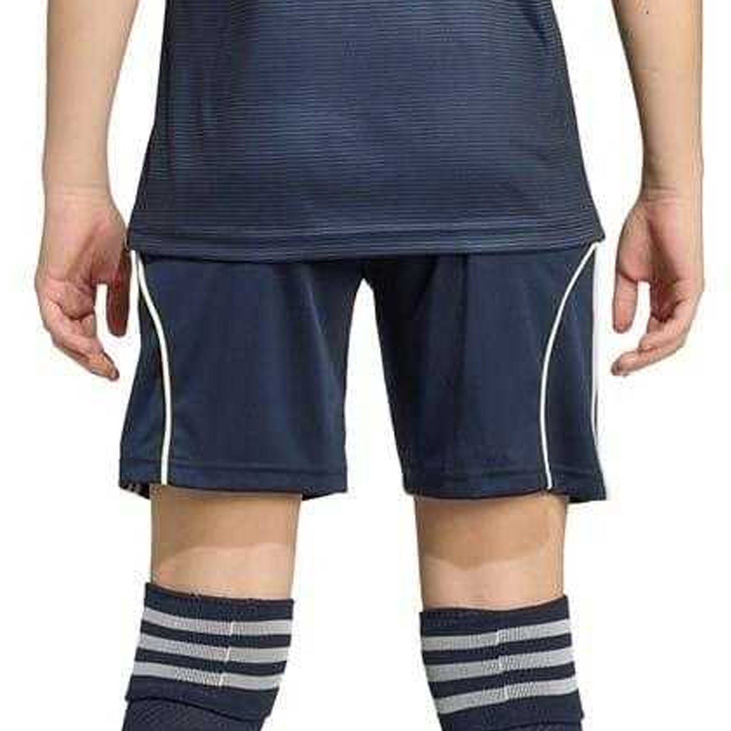Blue - Back - Adidas Childrens-Kids 2025-2026 Real Madrid CF Away Shorts