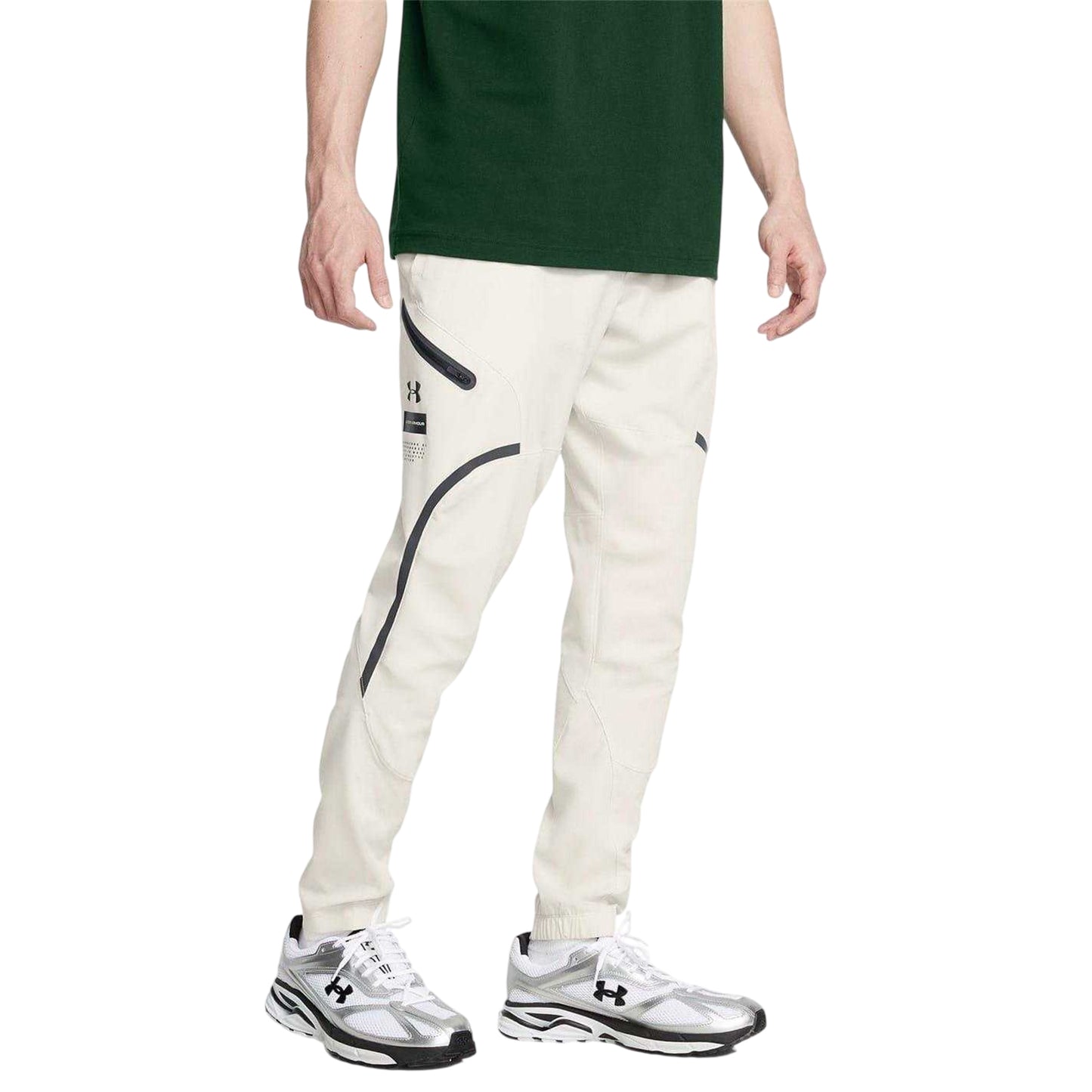 White - Lifestyle - Under Armour Mens Unstoppable Tapered Combat Trousers